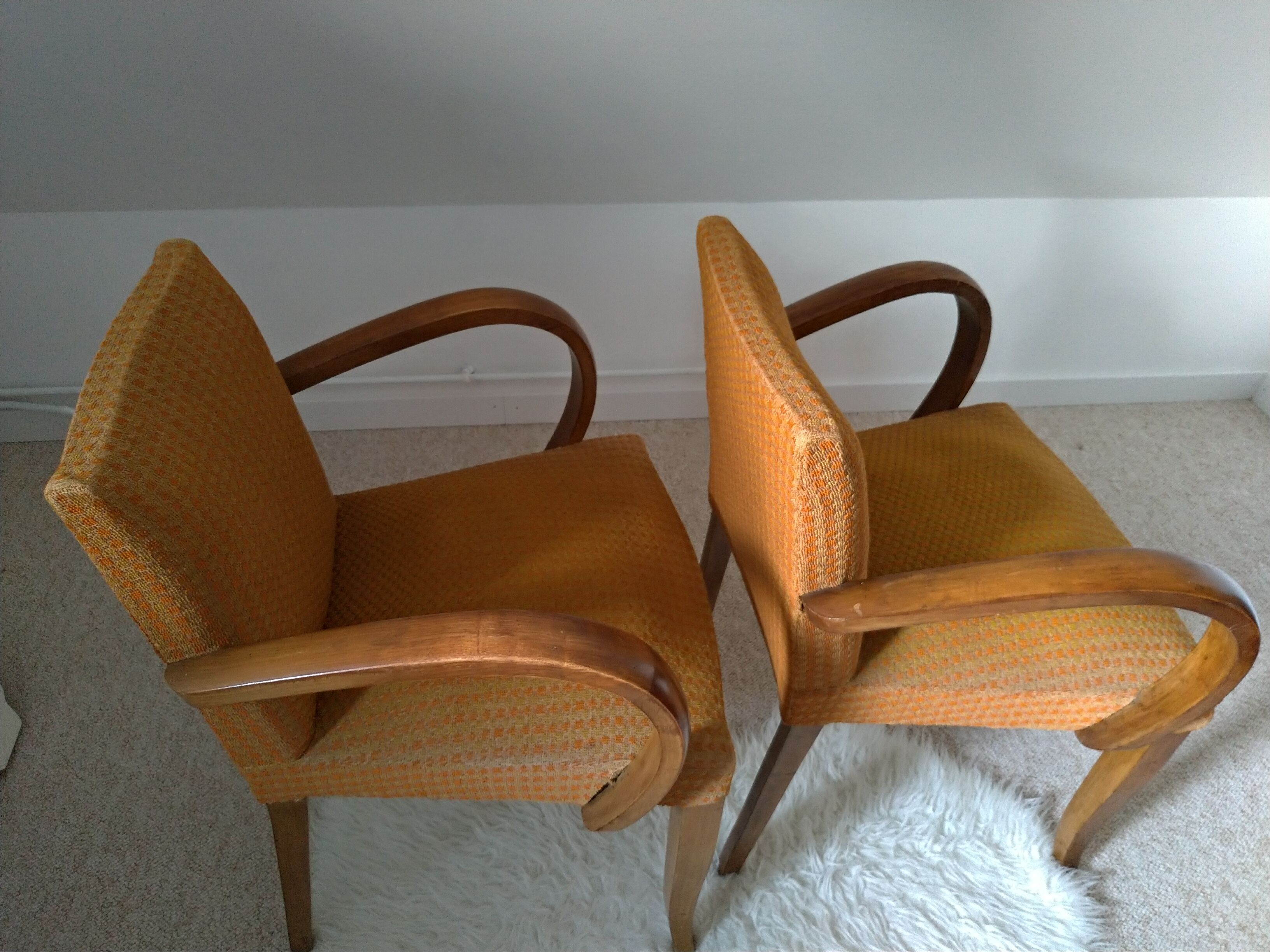 Pair of bridge chairs