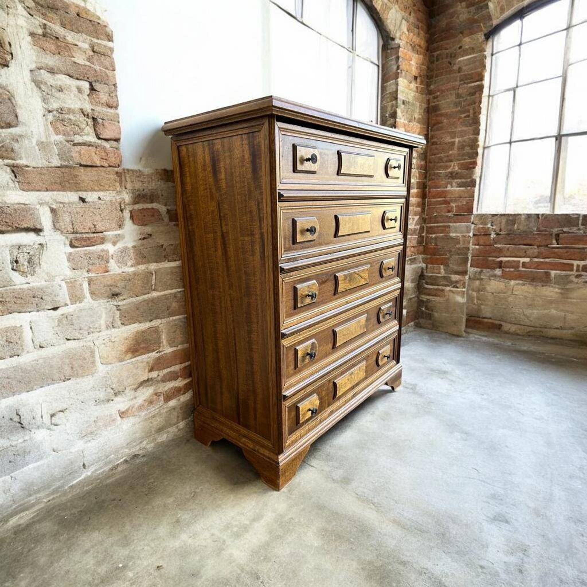 Vintage wooden chest of drawers / wardrobe / dresser