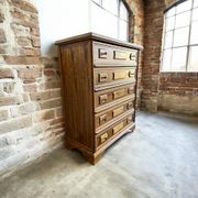 Vintage wooden chest of drawers / wardrobe / dresser
