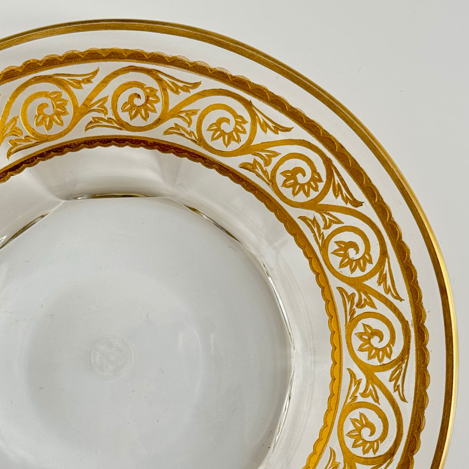 Baccarat Crystal Tray – Golden Frieze