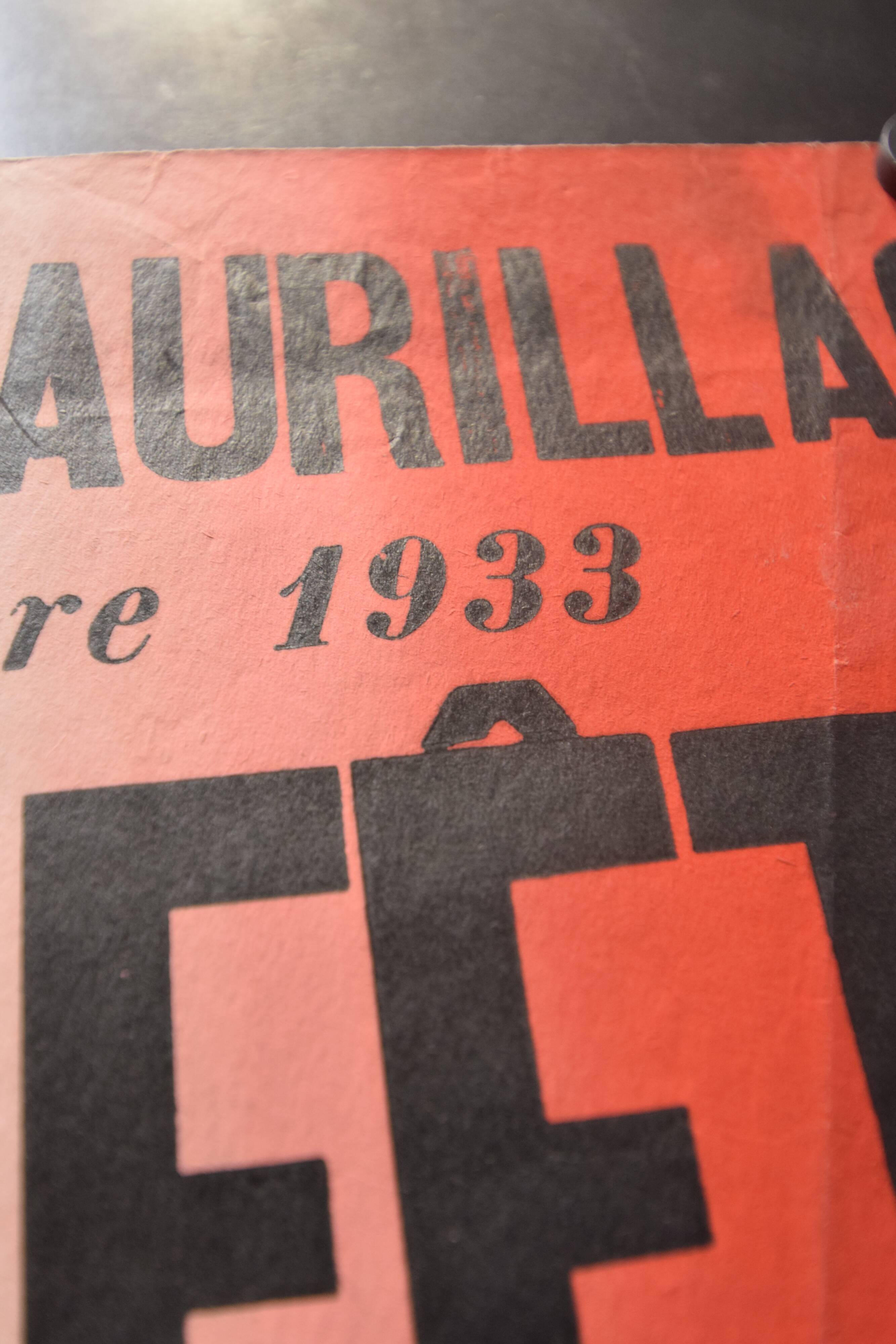 Poster "Great Gymnastics Festival" - Saint-Pierre-d'Aurillac - 1933