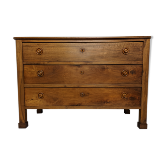 Chest of drawers XIXth in solid walnut