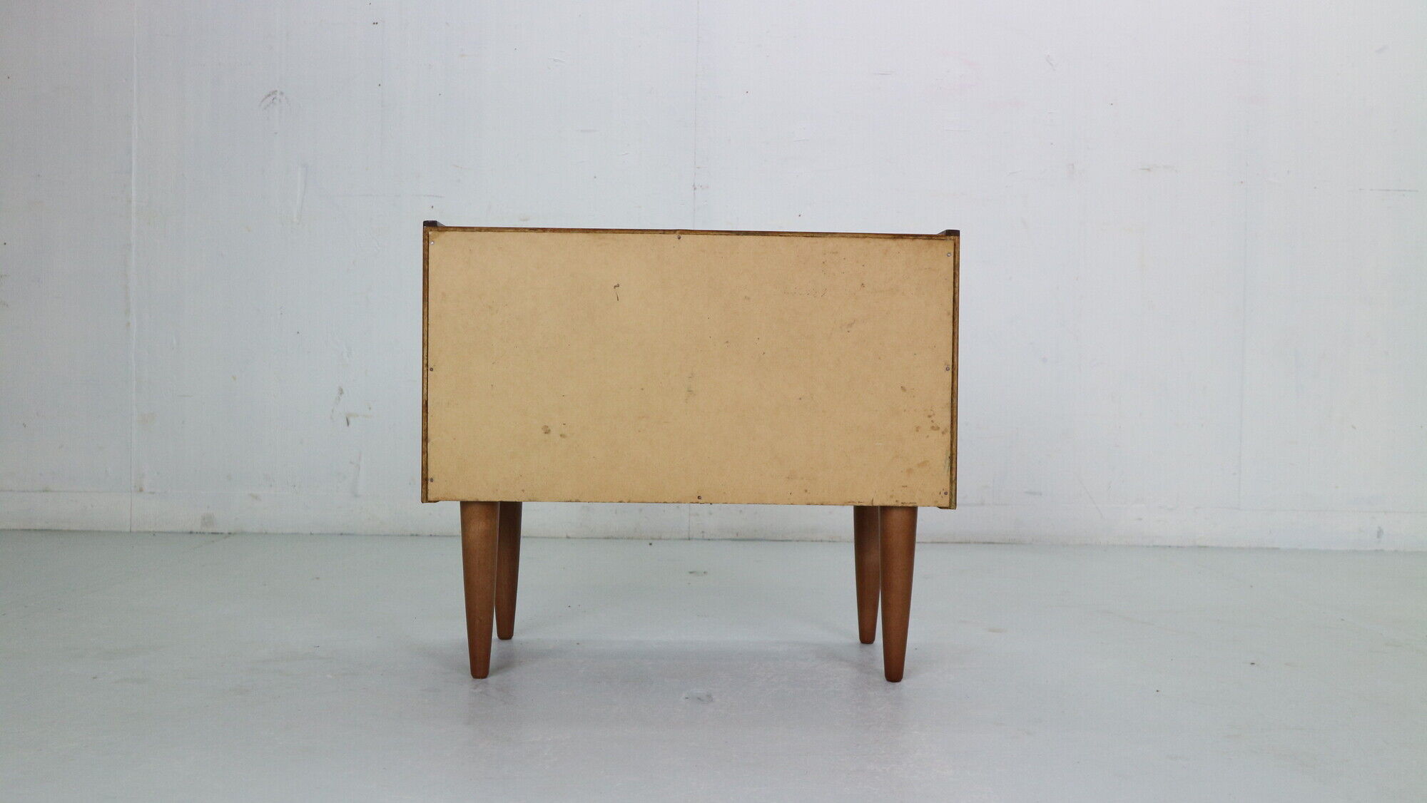 Scandinavian modern teak chest of drawers, small cabinet 1960 denmark