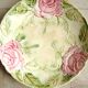 6 plates in slip decoration of roses earthenware of Onnaing