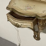 Pair of wall-mounted consoles with a mirror in Louis XV style.