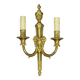Large Louis XVI style ram's head and urn wall lamp - gilded bronze