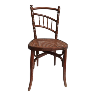 Old bistro chairs years & turned wood