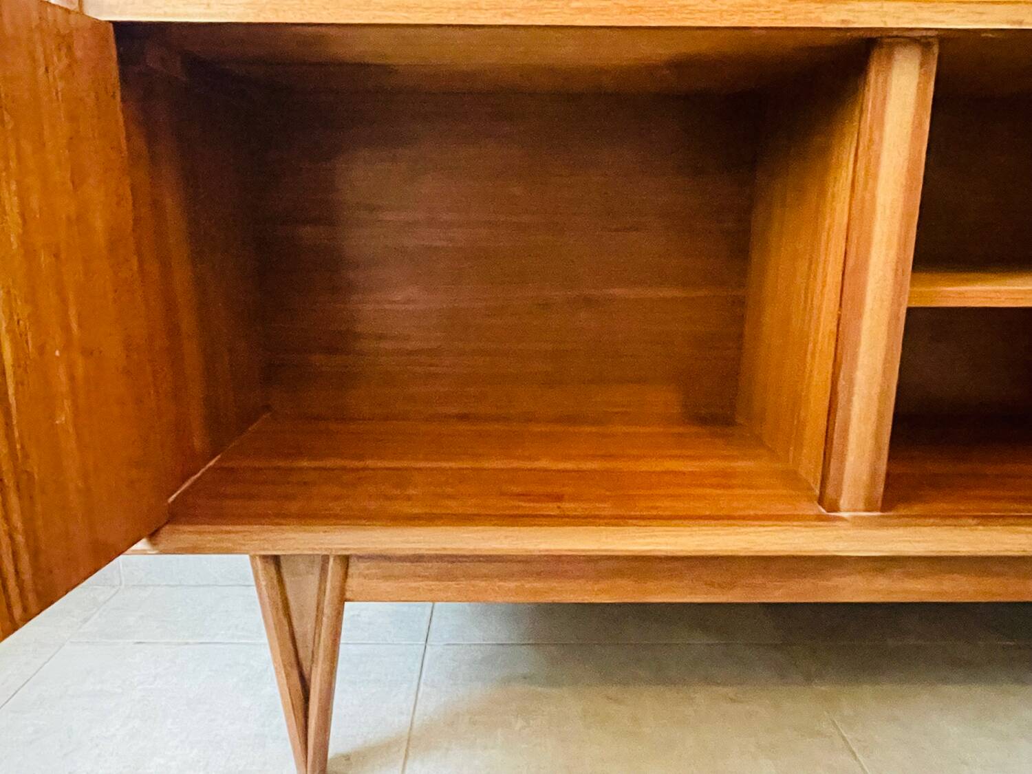 Vintage signed high sideboard / silver dresser