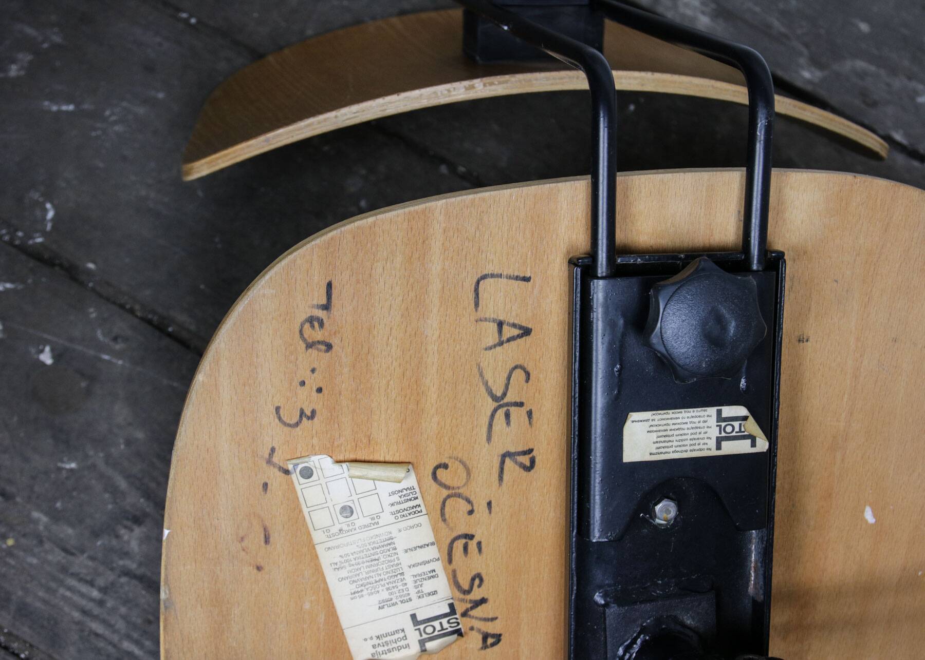 Vintage Plywood Office Chair, 70s