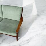Scandinavian Three-Seater Teak Bench by Svend Aage Eriksen for Glost