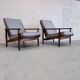 Paire de fauteuils en teck des années 1960, design hollandais