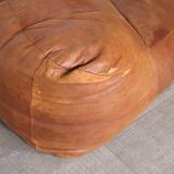Croissant Sofa in Cognac Leather by Raphael Raffel for Honore Paris, 1970s