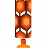 Eternity H75 D30 lampshade - vintage orange fabric