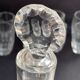 Liquor cabaret - Art Deco - Blown and cut crystal, mahogany or ebony macassar and stainless steel