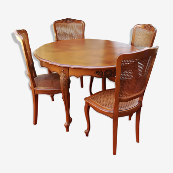 Table ronde et ses 4 chaises