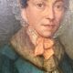Portrait of a woman with a veil, 19th century.