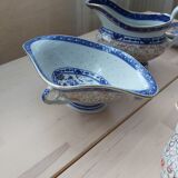 Vaisselle chinoise en porcelaine dite graine de riz  des années 50