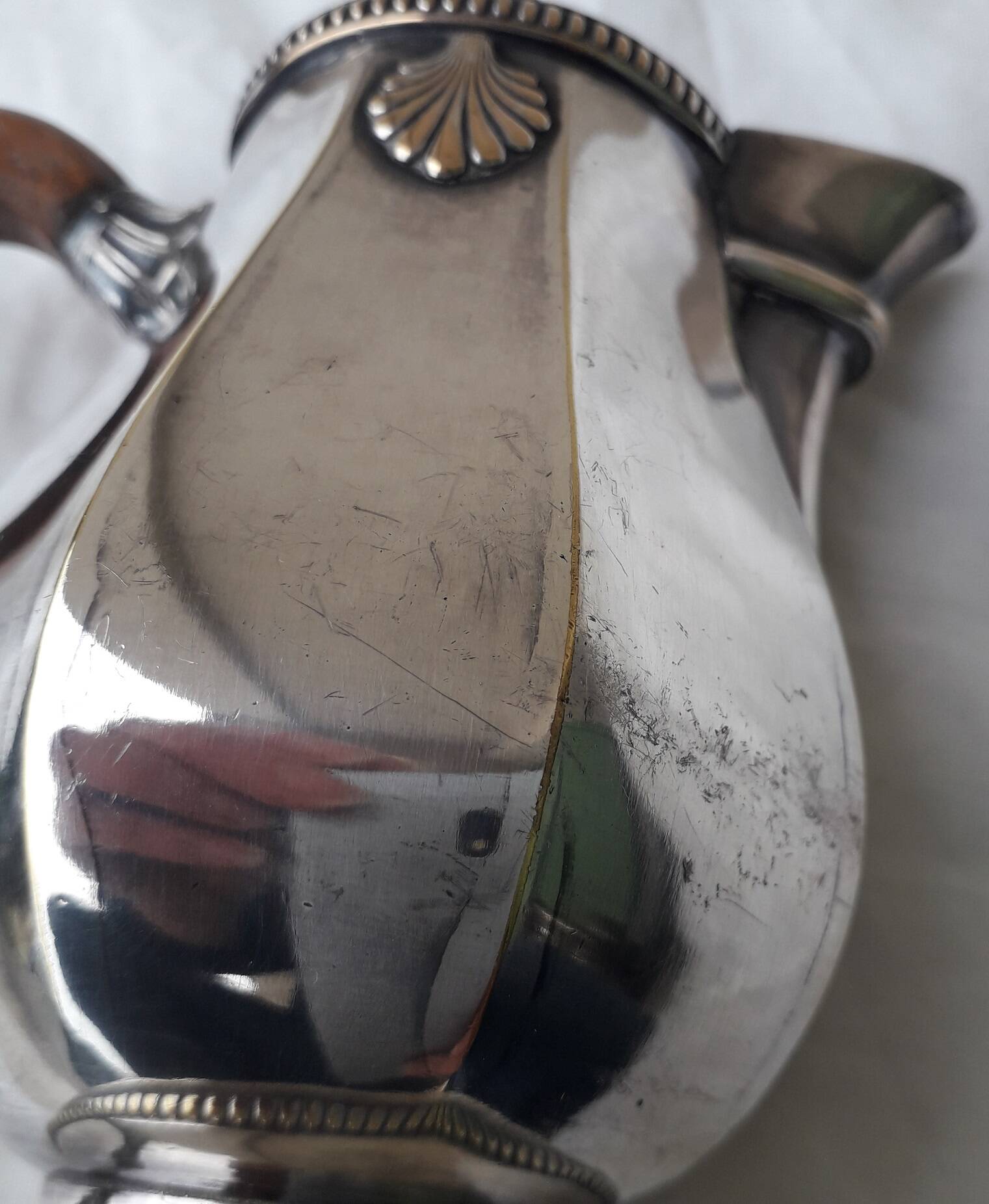 Silver-plated milk jug