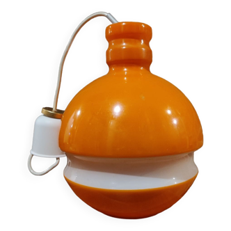 Orange pendant light