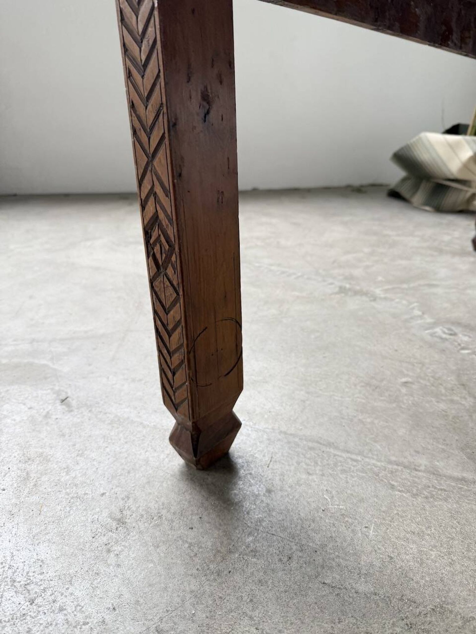 Savoyard folk art coffee table