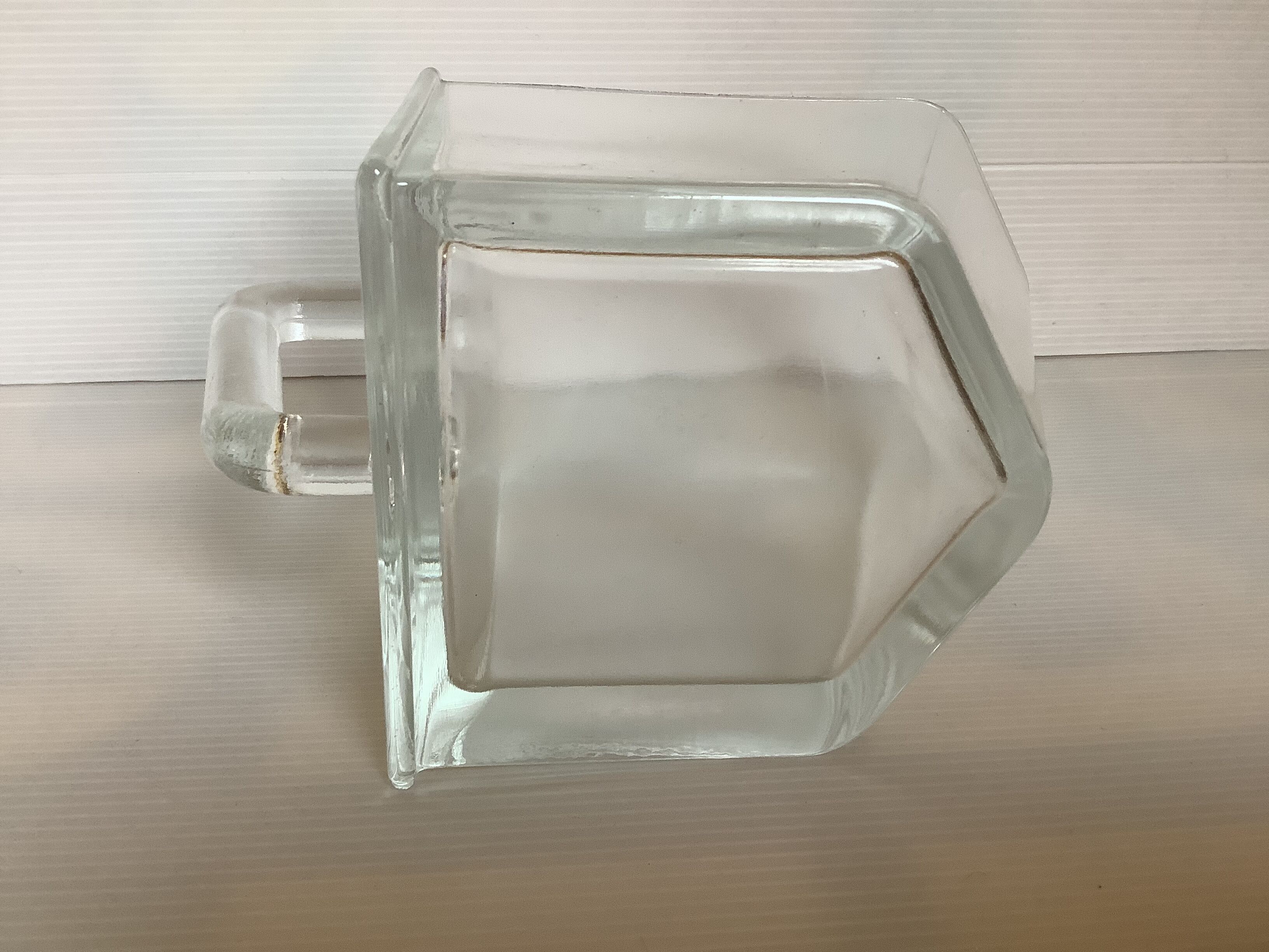 Old thick glass drawer tray