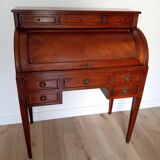 Antique wooden drop-leaf secretary, Louis XVI style.