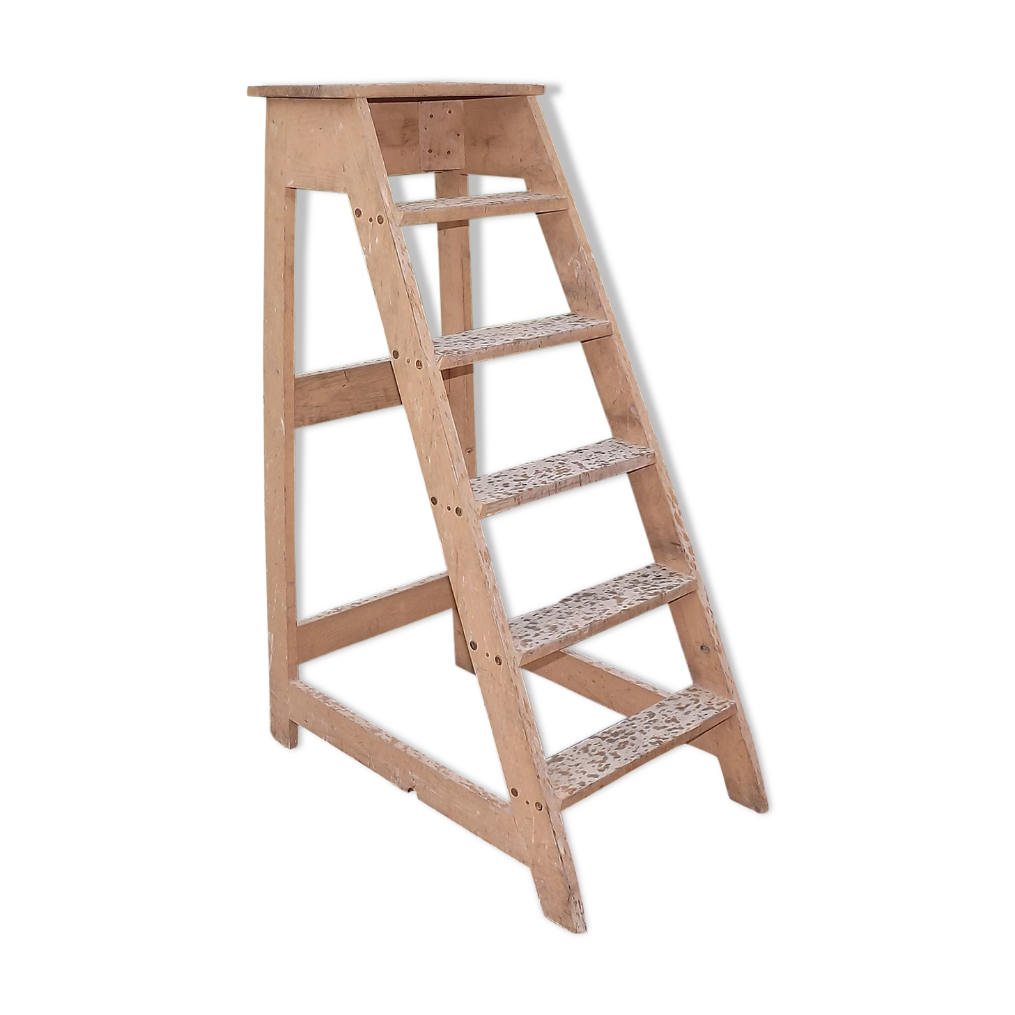 Escabeau de bibliothèque en bois | Selency