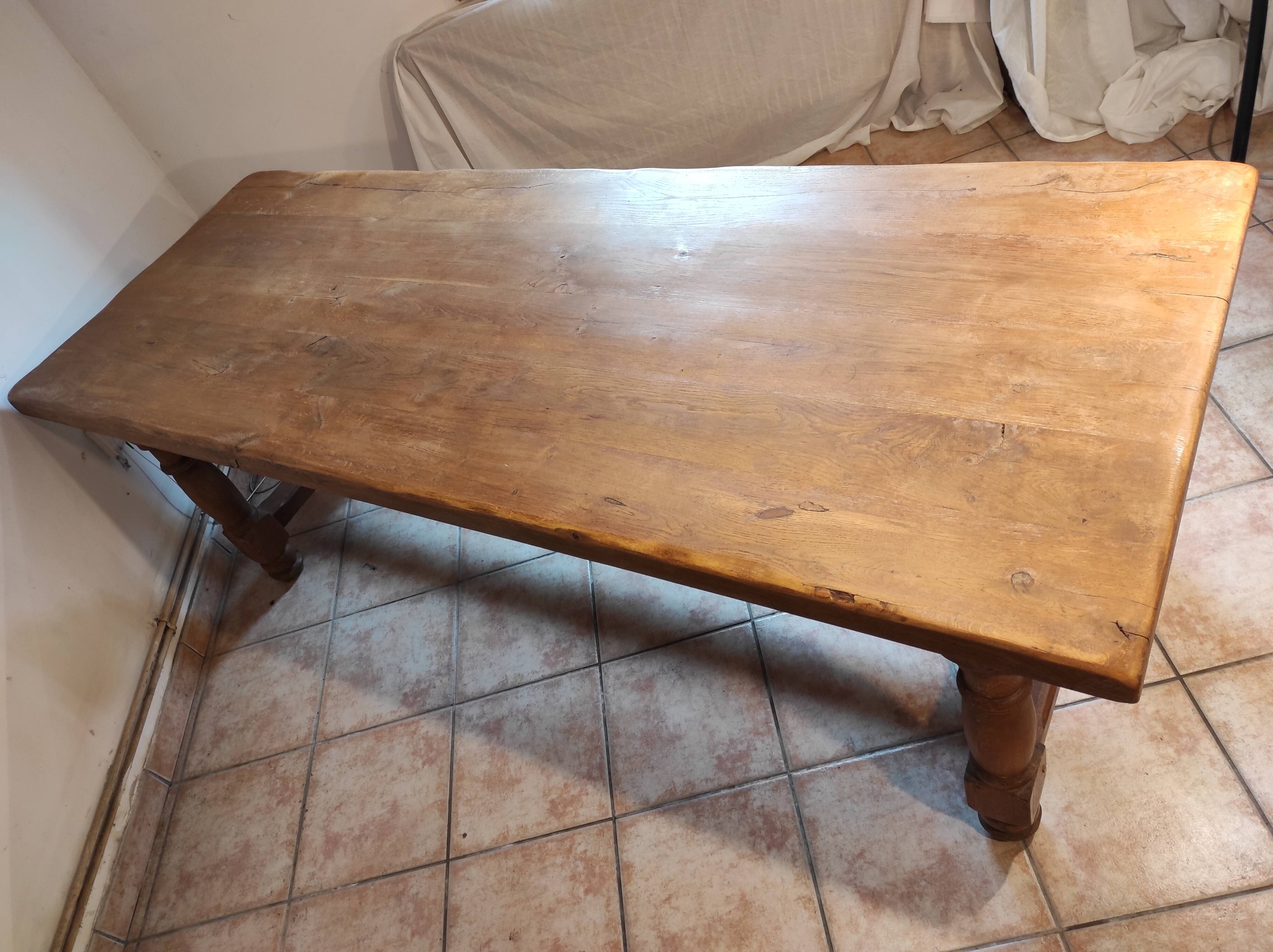 Oak farmhouse table