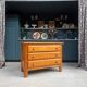 Vintage chest of drawers in solid elm