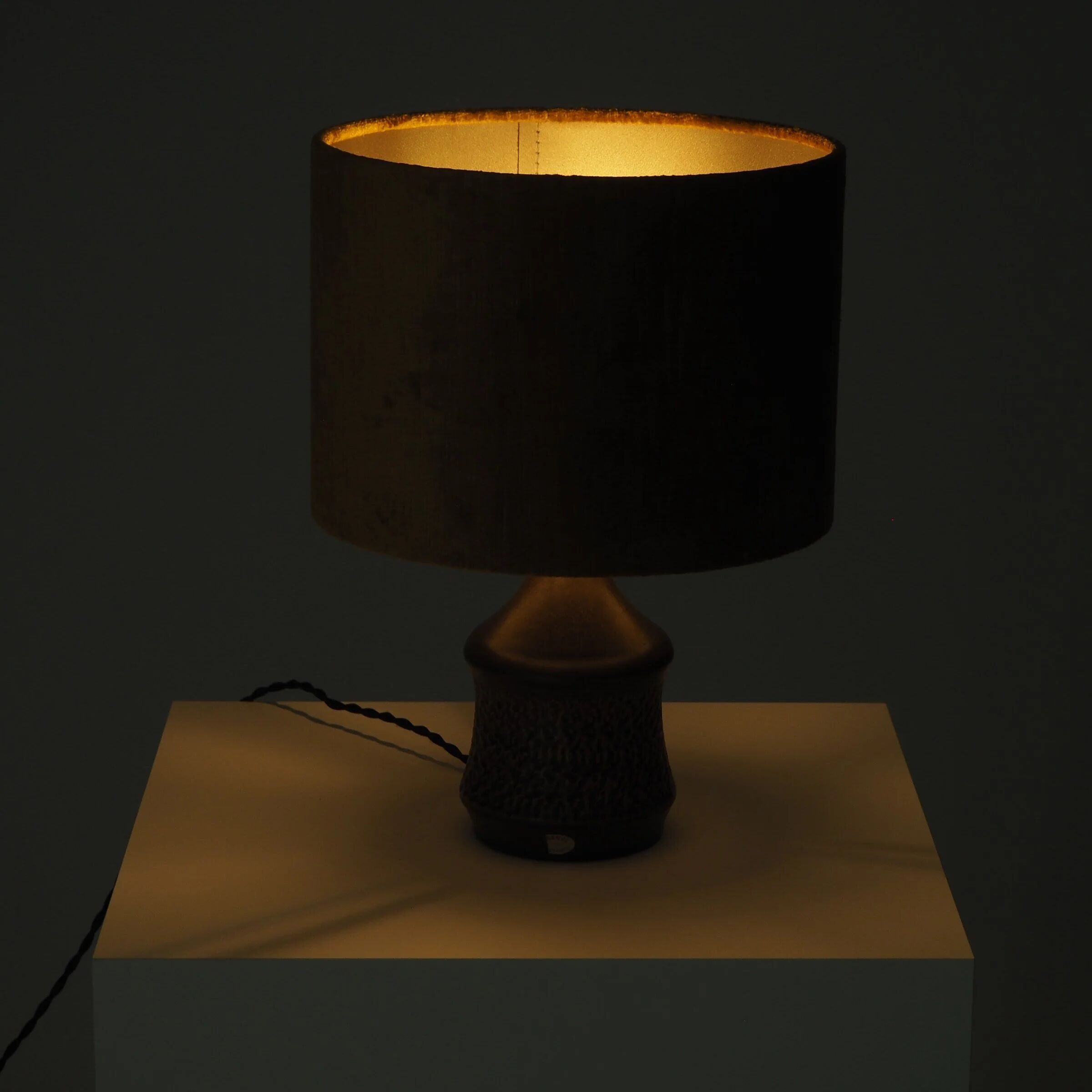 Swedish ceramic table lamp by Henry Brandi for Vejbystrand