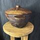 African Art - Madagascar - Vintage - Covered Pot - Carved Rosewood - 1950
