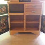 buffet bois massif, pieds compas