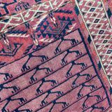 Ancient Turkmen Afghan Hatchlou handmade carpet 133x133 cm