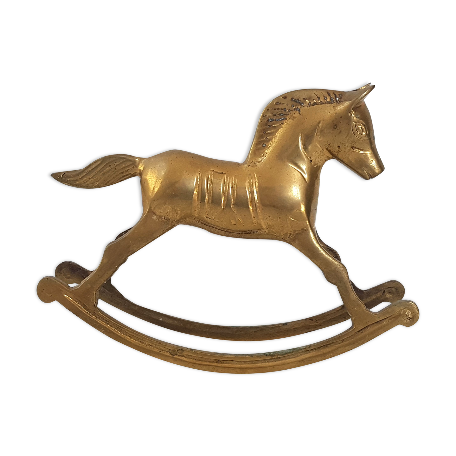 Vintage brass horse