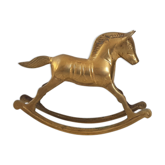 Cheval en laiton vintage