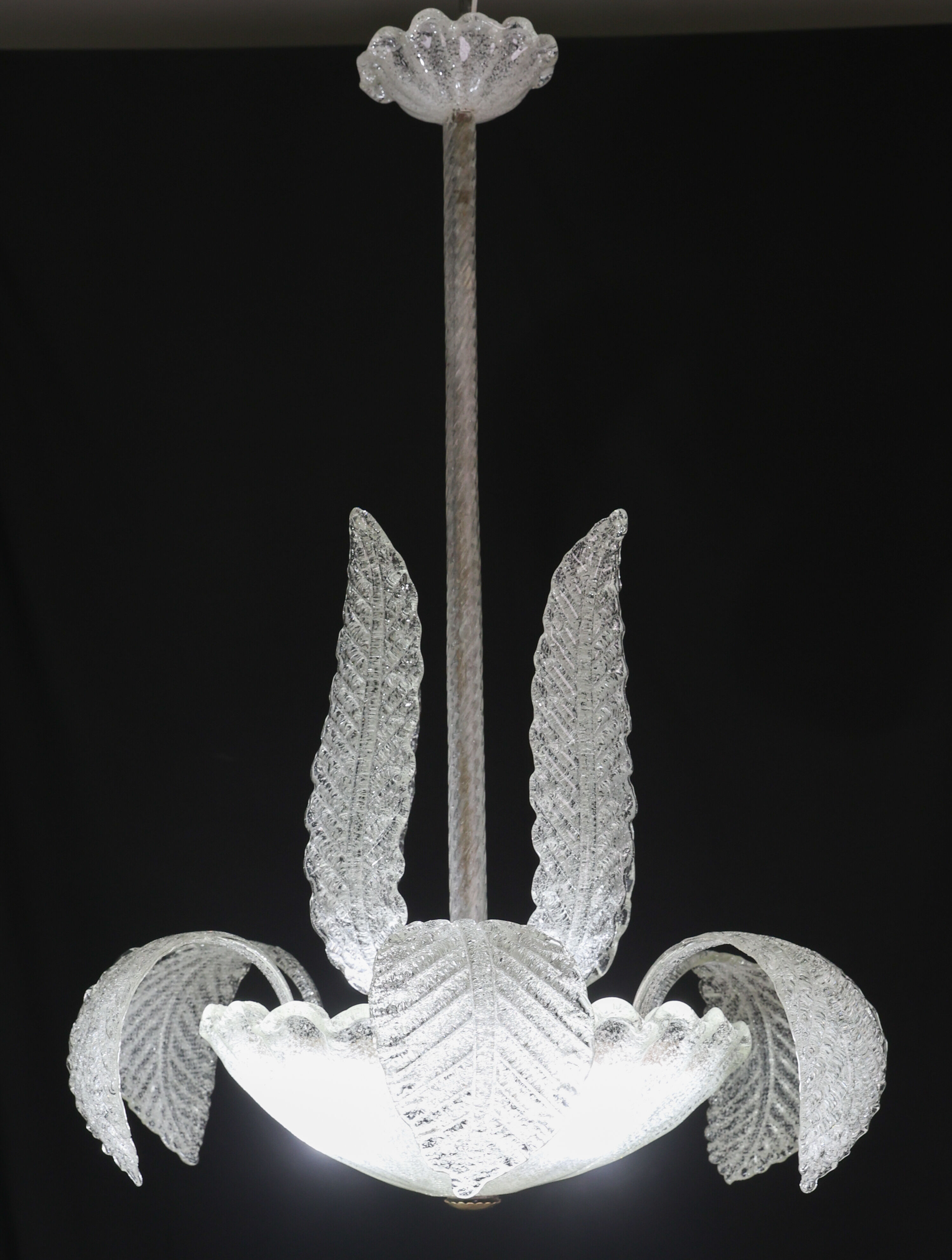 Lustre Art Déco élégant Barovier e Toso, Murano