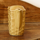 Earthenware pitcher, imitation straw