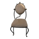Vintage wrought iron chair design 80s/90s