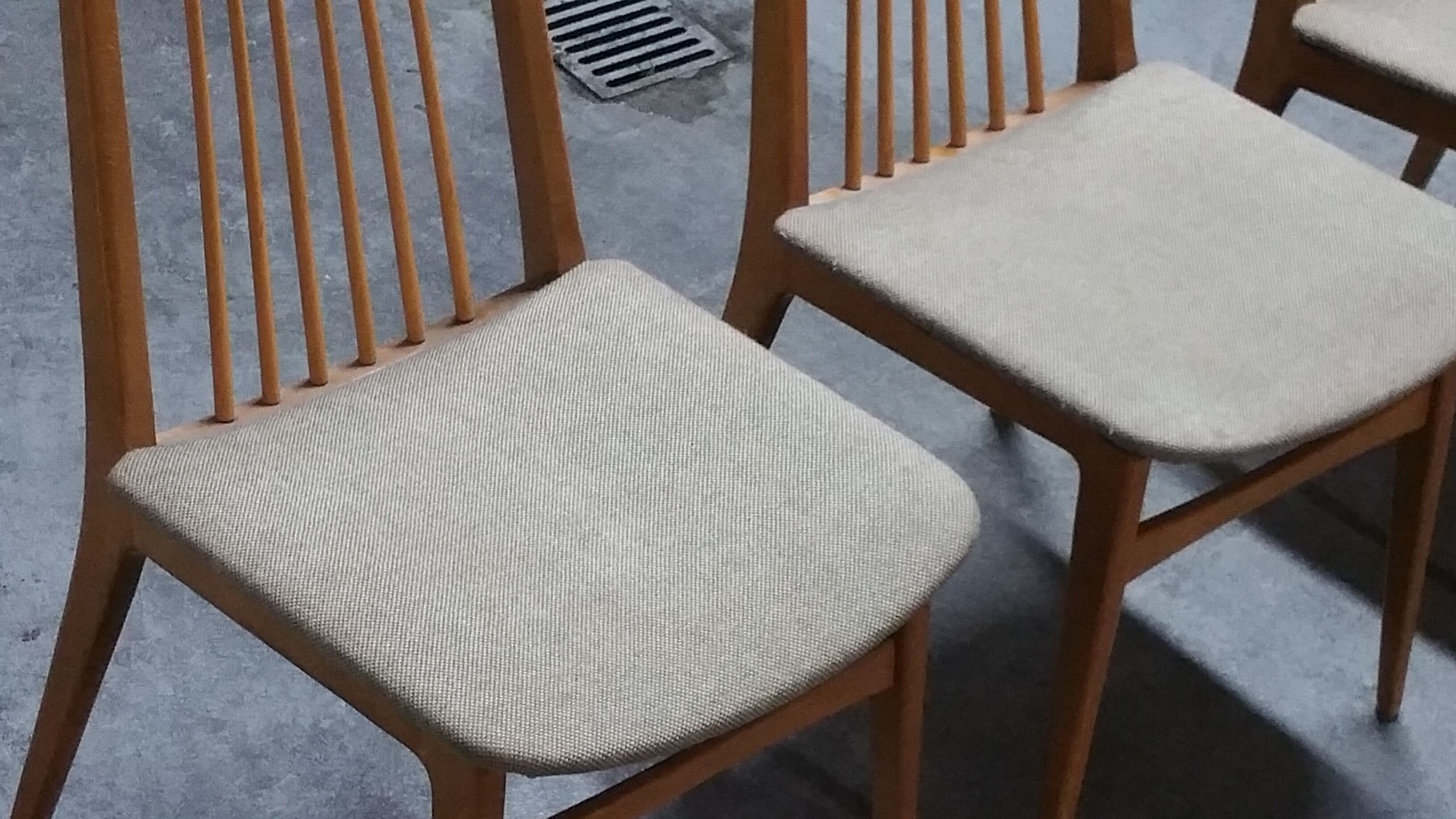 6 chairs Scandinavian years 50 60 Lubke