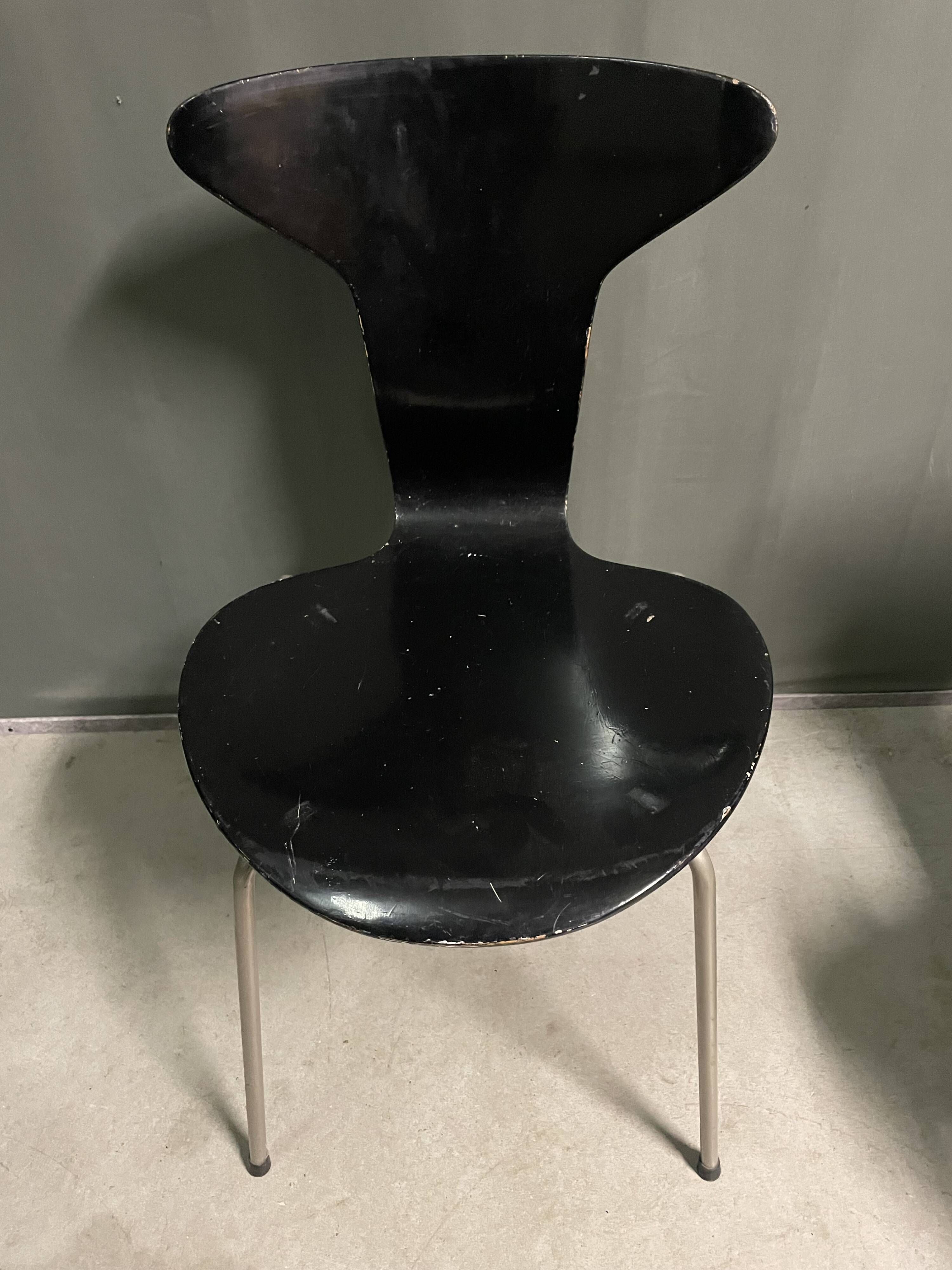 Set of 4 Mosquito chairs by Arne Jacobsen 1960 for Fritz Hansen.