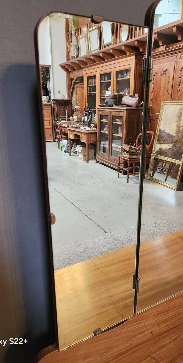 Coiffeuse en Ronce de Noyer, Art Déco - 1930