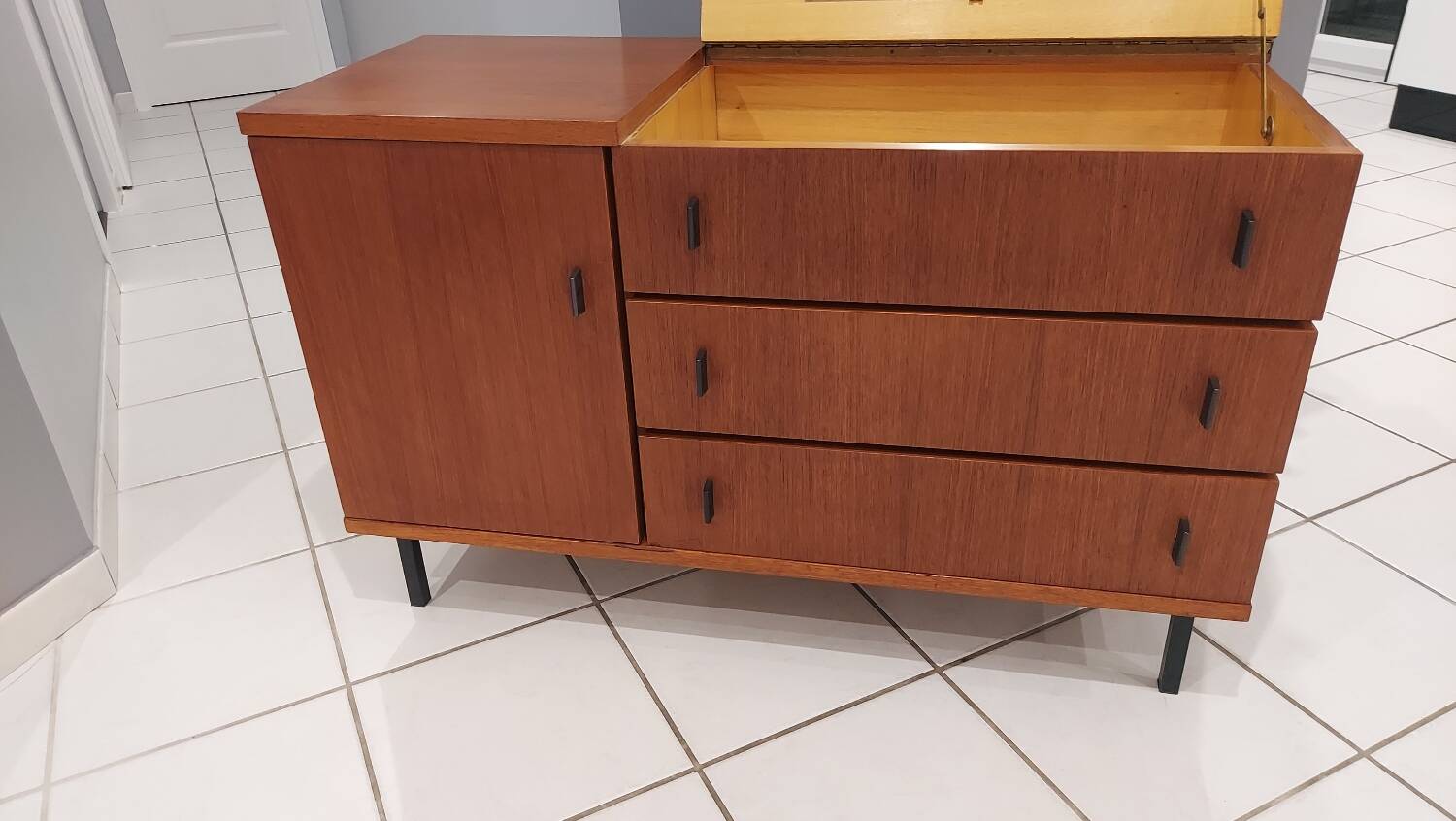 Vintage teak chest of drawers, 1970s