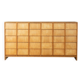 Vintage chest of drawers with thirty drawers, ash wood, 1950s