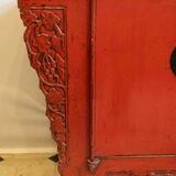Buffet ancien chinois laque rouge
