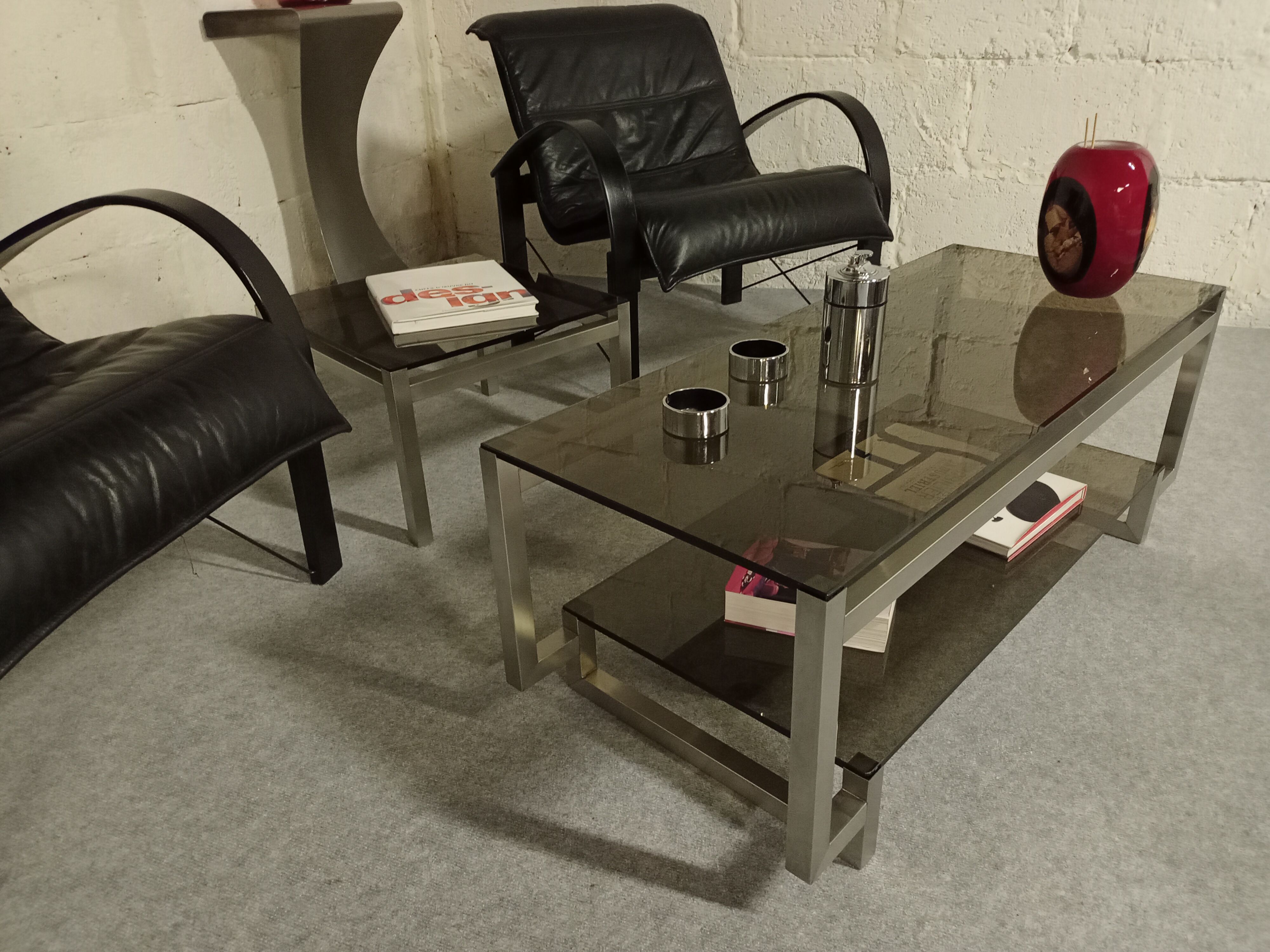 coffee table and sofa piece design of the 70s