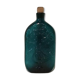 Blue glass bottle bird décor