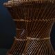 Tabouret diabolo osier vintage