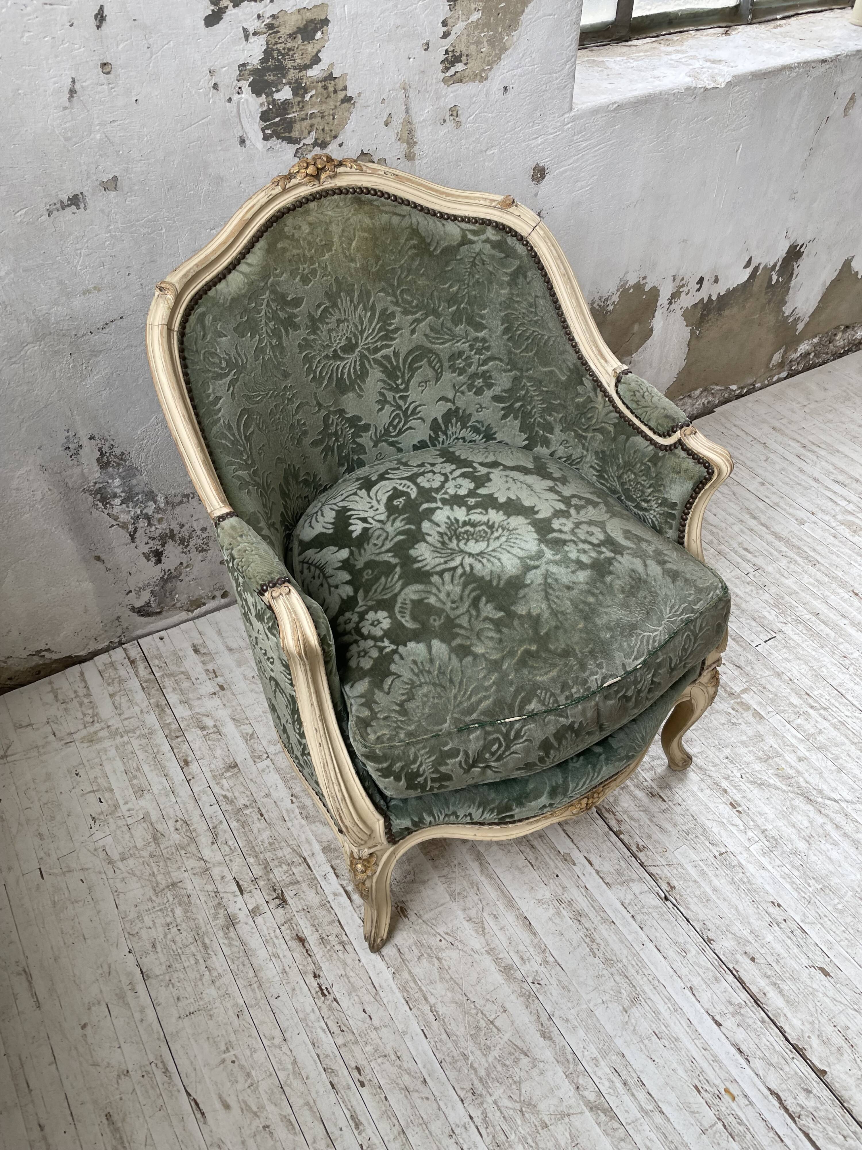 Louis XV shepherdess armchair