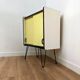 Buffet vintage en formica jaune
