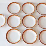Suite de 10 assiettes creuses Winterling Bavaria années 70 vintage 70's space age